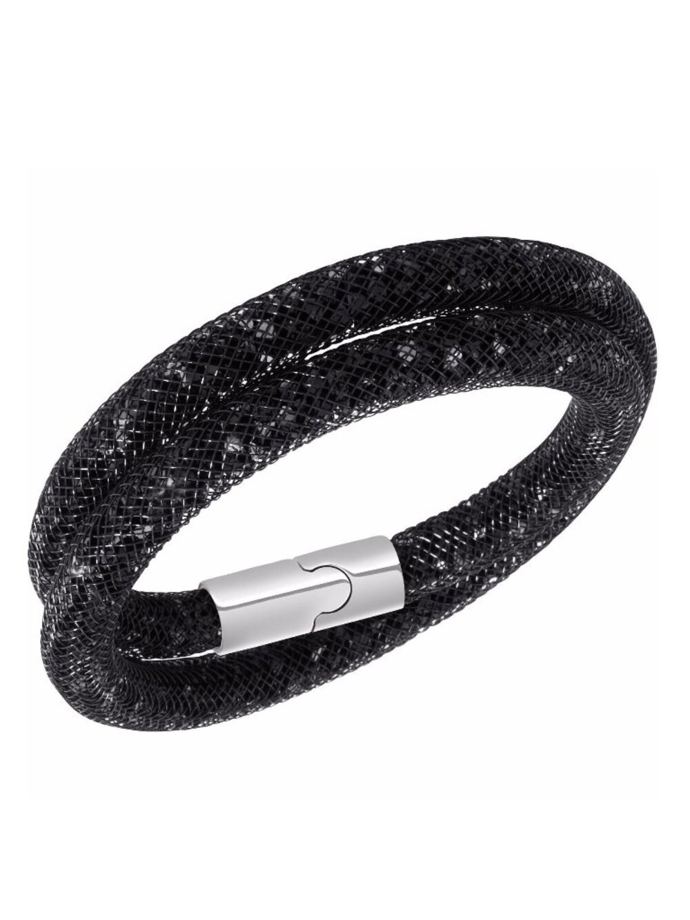 NIB Swarovski Stardust Double Wrap Small (38cm) Bracelet/Choker JET HEM/PDS